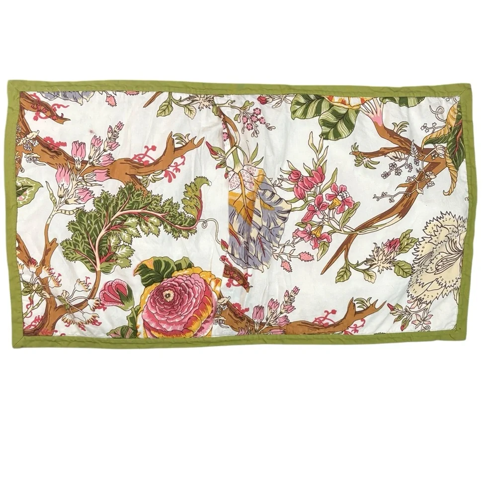Pottery Barn Wells King  Sham Jacobean Floral Cotton 36x21”